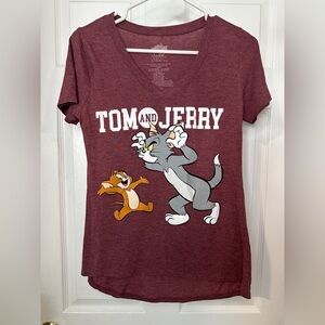 Tom and Jerry Graphic Women’s T-Shirt.  Size XS
